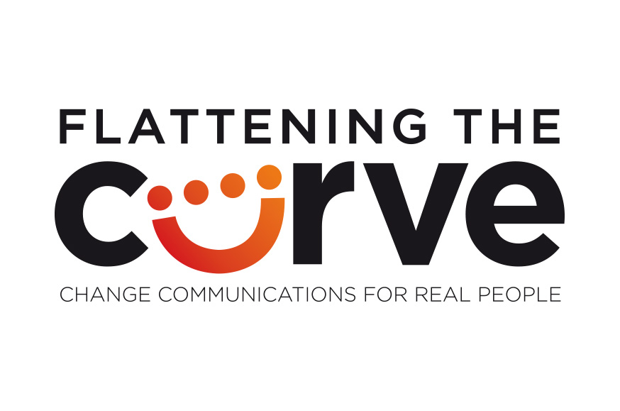 Flattening the curve communications logo
